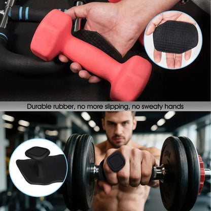 1 Pair Ergonomic Weight Lifting Grips Anti-slip Elastic Workout Gym Gloves Soft Silicone Silicone Palm Grips Build Muscle