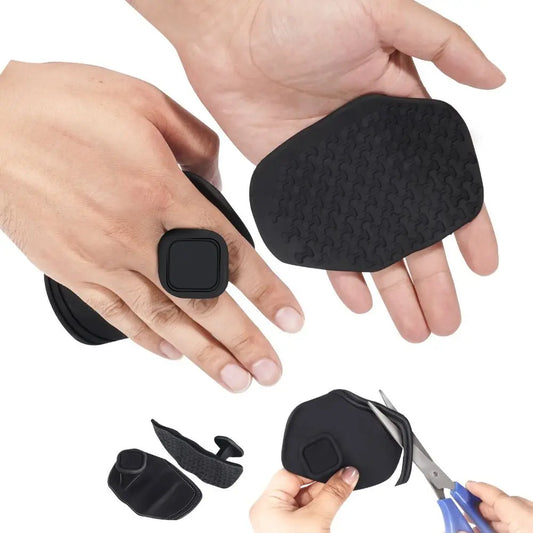 1 Pair Ergonomic Weight Lifting Grips Anti-slip Elastic Workout Gym Gloves Soft Silicone Silicone Palm Grips Build Muscle